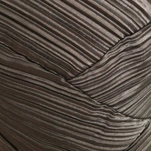 NEW Max & Cleo 2 Woven Textured Black Sheath Party Wedding Guest Cocktail Dress - Picture 3 of 8